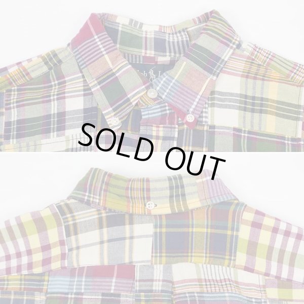 画像3: 00's Polo Ralph Lauren パッチワーク ボタンダウンシャツ "CLASSIC FIT / 3点留め" (3)