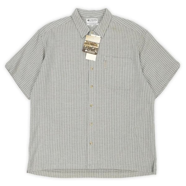 画像1: Early 00's Columbia S/S コットンレーヨンシャツ “DEADSTOCK” (1)