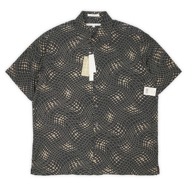 画像1: 90's PERRY ELLIS S/S 総柄シルクシャツ "DEADSTOCK" (1)