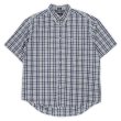 画像1: 90's DOCKERS S/S シアサッカー ボタンダウンシャツ (1)