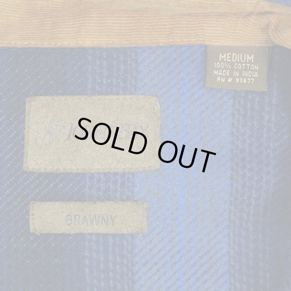 画像2: Late 90's ST. JOHN'S BAY ヘビーネルシャツ "Navy Plaid" (2)