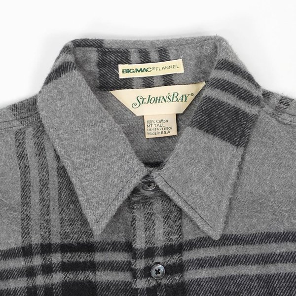 画像3: 80's ST JOHN'S BAY ヘビーネルシャツ "MADE IN USA / BIG MAC FLANNEL" (3)