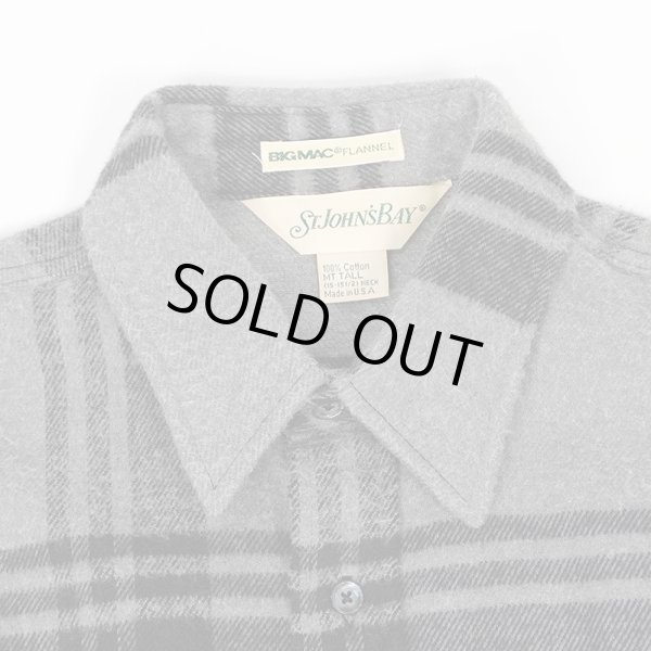 画像3: 80's ST JOHN'S BAY ヘビーネルシャツ "MADE IN USA / BIG MAC FLANNEL" (3)