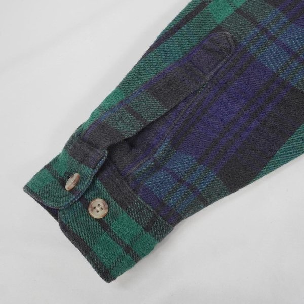 画像4: 90's Eddie Bauer ヘビーネルシャツ "SPORT SHOP TAG" (4)