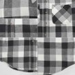 画像5: 90's ST JOHN'S BAY ブロックチェック柄 ヘビーネルシャツ "BLACK×WHITE" (5)