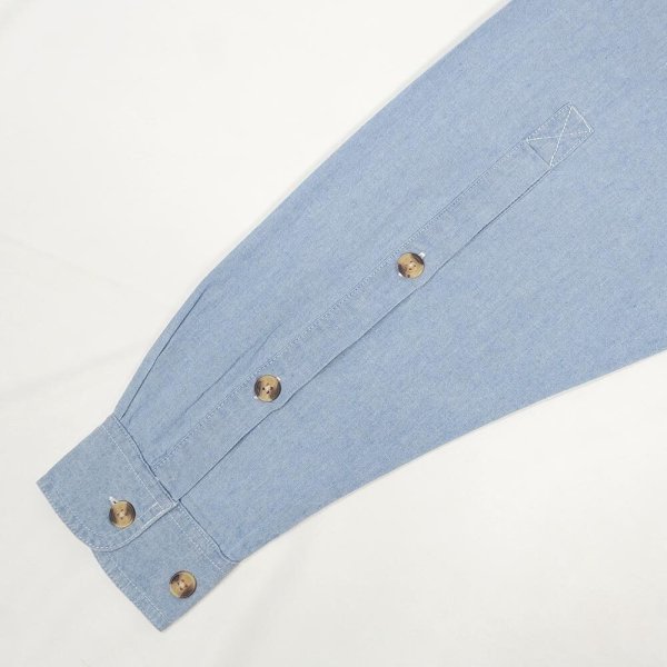 画像5: 00's sea harbor シャンブレー ボタンダウンシャツ "DEADSTOCK" (5)
