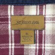 画像2: Late 90's ST JOHN'S BAY ヘビーネルシャツ "Burgundy Ombre Plaid" (2)