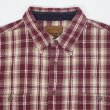 画像3: Late 90's ST JOHN'S BAY ヘビーネルシャツ "Burgundy Ombre Plaid" (3)