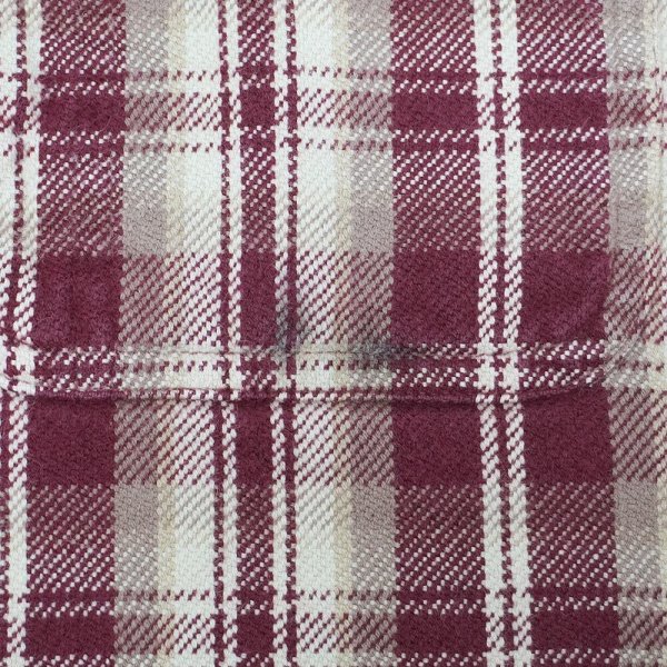 画像5: Late 90's ST JOHN'S BAY ヘビーネルシャツ "Burgundy Ombre Plaid" (5)