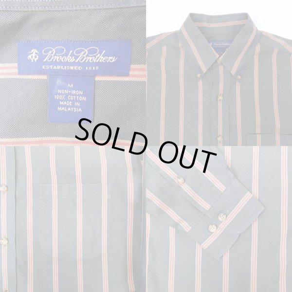 画像3: Brooks Brothers マルチストライプ柄 ボタンダウンシャツ "AS/IS" (3)