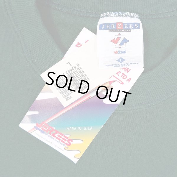 画像2: 90's JERZEES スウェットシャツ “GREEN / DEADSTOCK” (2)