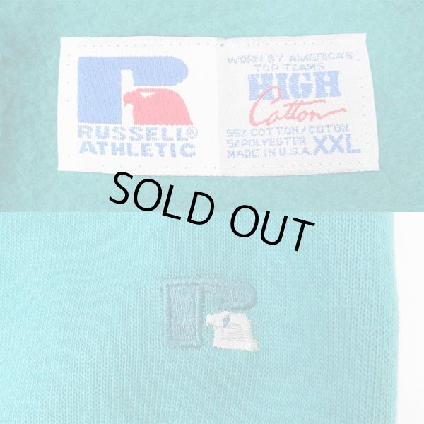 画像2: 90's RUSSELL タートルネック スウェット “EMERALD / MADE IN USA / DEADSTOCK” (2)