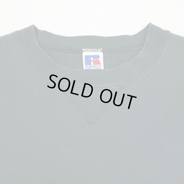 画像3: 90's RUSSELL 前V ブランクスウェット "GREEN / sizeXL / MADE IN USA" (3)