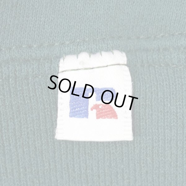 画像3: 90's RUSSELL 前V ブランクスウェット "GREEN / MADE IN USA" (3)