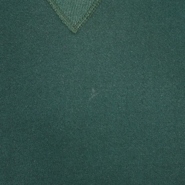 画像5: 90's RUSSELL 前V ブランクスウェット "GREEN / MADE IN USA" (5)