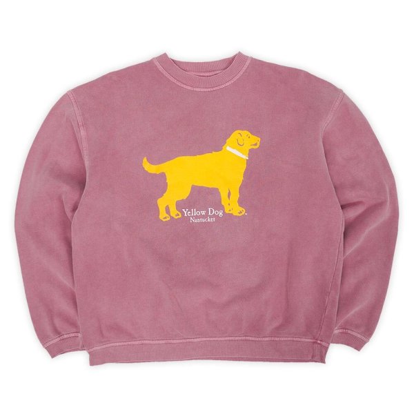 画像1: 00's Yellow dog ピグメントダイ プリントスウェット (1)