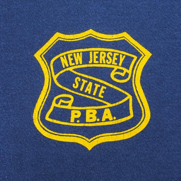 画像3: 80's NEW JERSEY STATE P.B.A. ロゴプリントスウェット "MADE IN USA" (3)