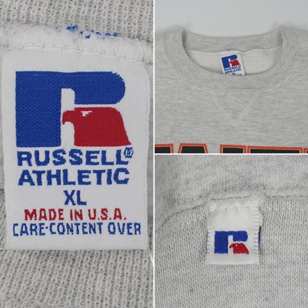 画像2: 90's RUSSELL 両面プリントスウェット "MADE IN USA" (2)