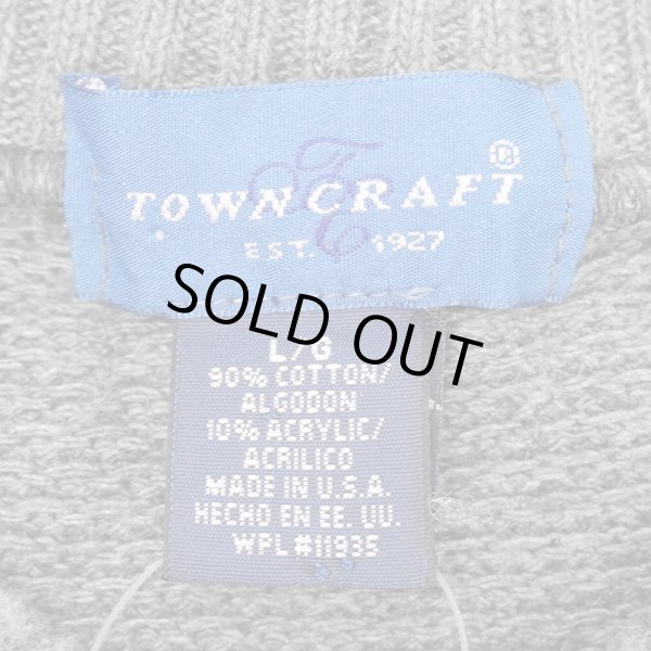 画像2: 90's TOWNCRAFT コットンニット "MADE IN USA" (2)
