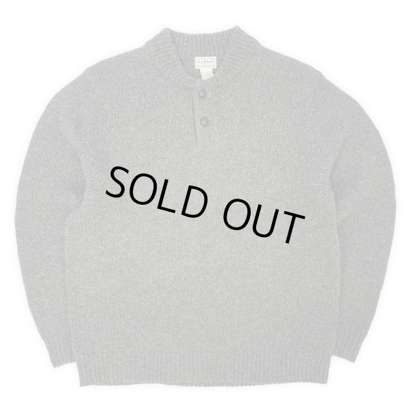 画像1: 00's L.L.Bean ヘンリーネック ウールニット (1)