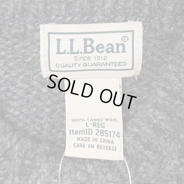 画像2: 00's L.L.Bean ヘンリーネック ウールニット (2)