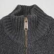 画像3: 00's OLD GAP フルジップ カウチンセーター "HAND KNIT" (3)