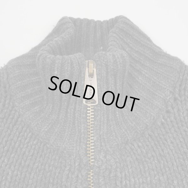 画像3: 00's OLD GAP フルジップ カウチンセーター "HAND KNIT" (3)