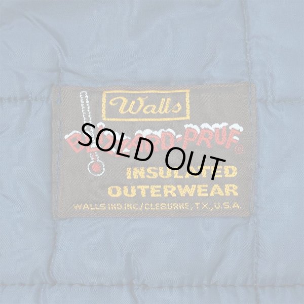 画像3: 80's Walls キルティング ワークベスト "NAVY" (3)