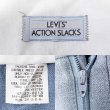 画像3: 90's Levi's アクションスラックス "MADE IN USA / BLUE GRAY" (3)