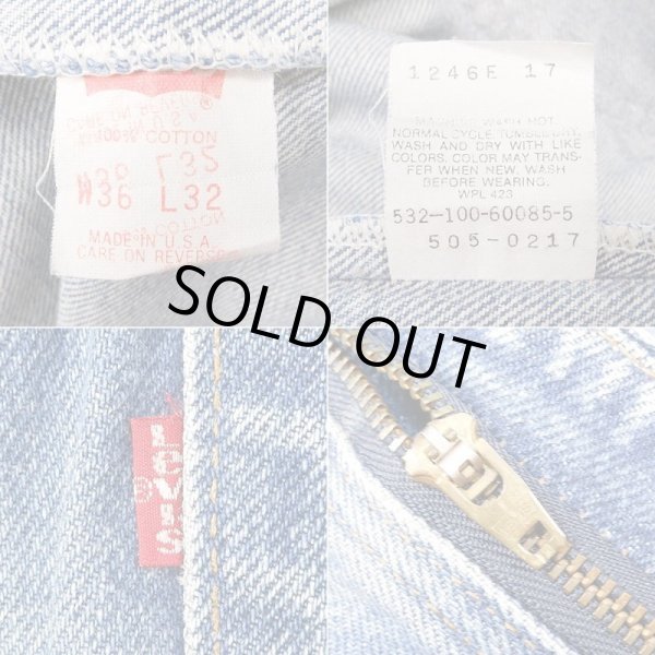 画像4: 90's Levi's 505 デニムパンツ “MADE IN USA / 実寸W35 L31” (4)