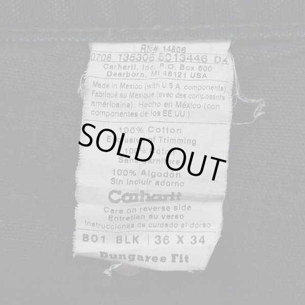 画像3: 00's Carhartt ダブルニー ペインターパンツ "BLACK" (3)