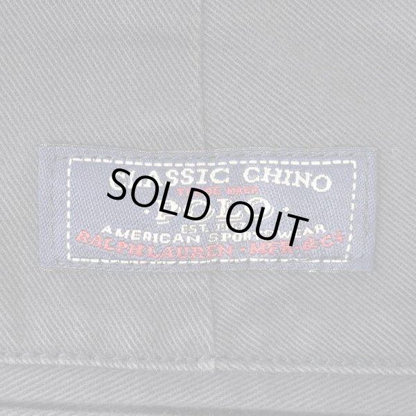 画像4: 90's Polo Ralph Lauren 2タック チノトラウザー "HAMMOND PANT / NAVY" (4)