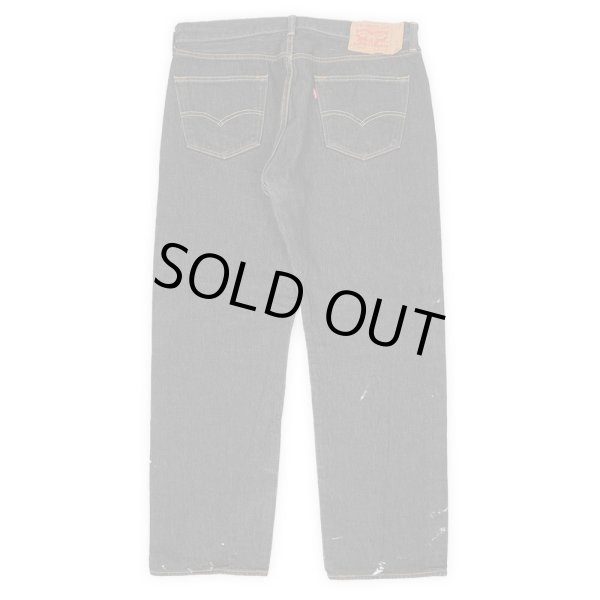 画像2: 00's Levi's 501 先染めブラックデニムパンツ "W36 L32" (2)