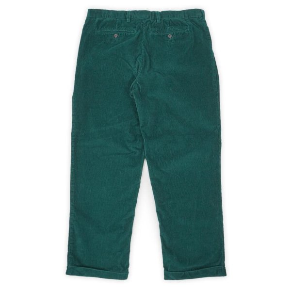 画像2: 00's LANDS' END 2タック 太畝コーデュロイトラウザー "実寸W37 L30" (2)