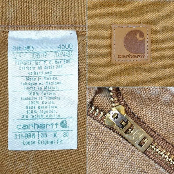 画像3: 00's Carhartt ダックペインターパンツ "B11 BRN / W35 L30" (3)