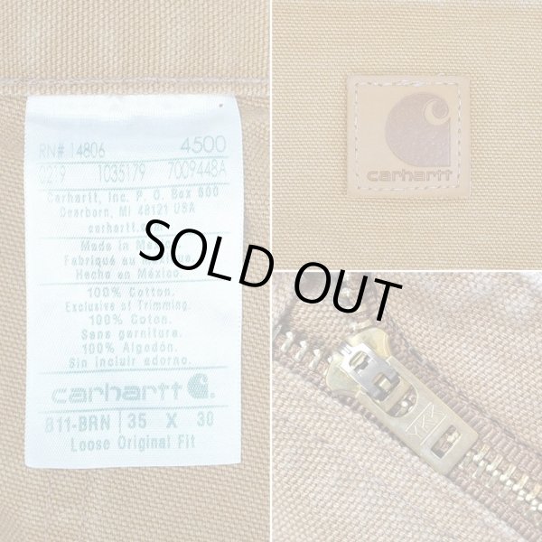画像3: 00's Carhartt ダックペインターパンツ "B11 BRN / W35 L30" (3)