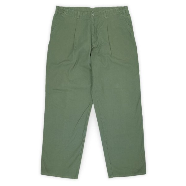 画像1: Early 90's DOCKERS 1タック キャンバストラウザー "OLIVE / W36 L30" (1)