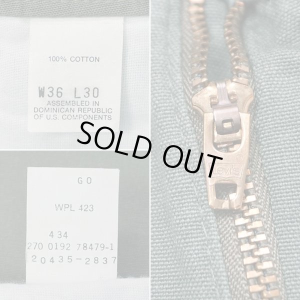 画像4: Early 90's DOCKERS 1タック キャンバストラウザー "OLIVE / W36 L30" (4)