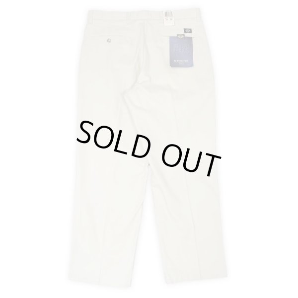 画像2: Early 00's DOCKERS ノータック チノトラウザー "DEADSTOCK / OFF WHITE / W34 L29" (2)