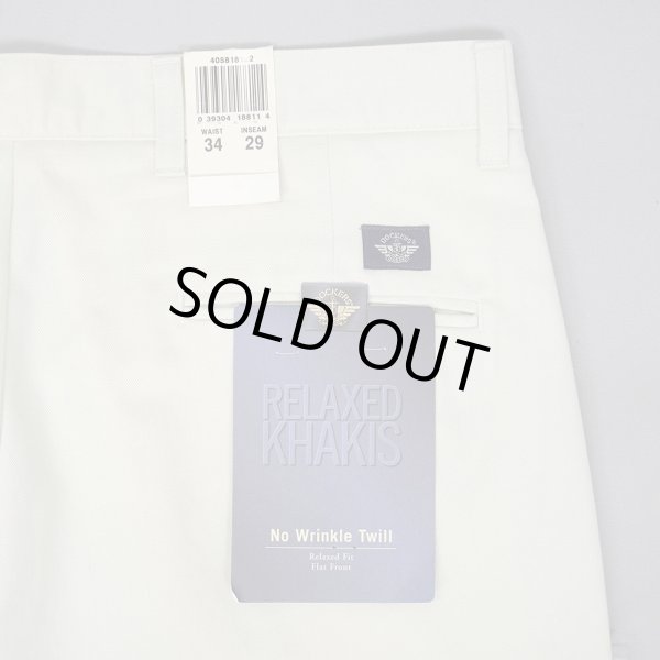 画像3: Early 00's DOCKERS ノータック チノトラウザー "DEADSTOCK / OFF WHITE / W34 L29" (3)