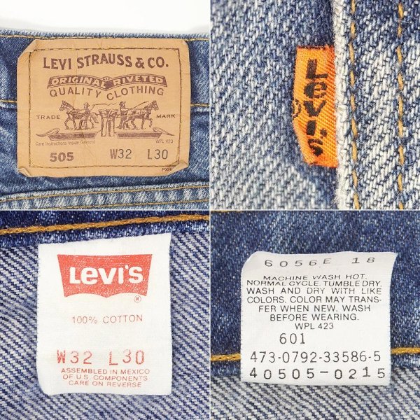 画像3: 90's Levi's 505 デニムパンツ "オレンジタブ / W32" (3)