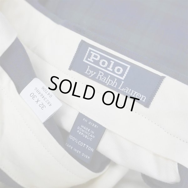 画像3: 90's Polo Ralph Lauren 2タック コットントラウザー "W32 L30" (3)