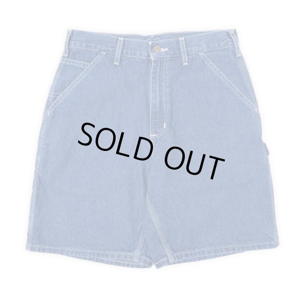 画像2: 00's Carhartt デニム ペインターショーツ (2)