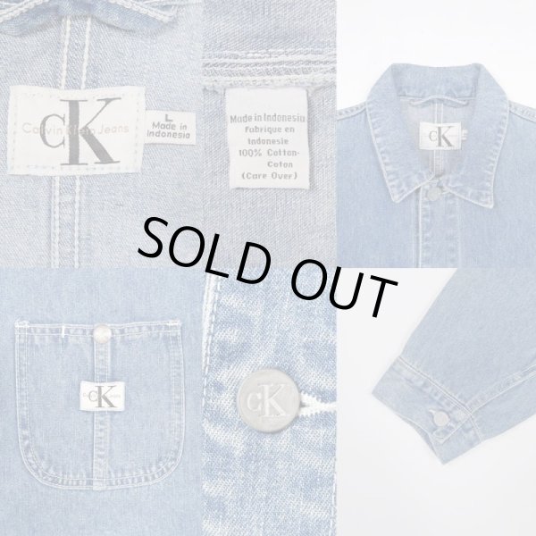 画像3: 90's Calvin Klein デニムカバーオール (3)