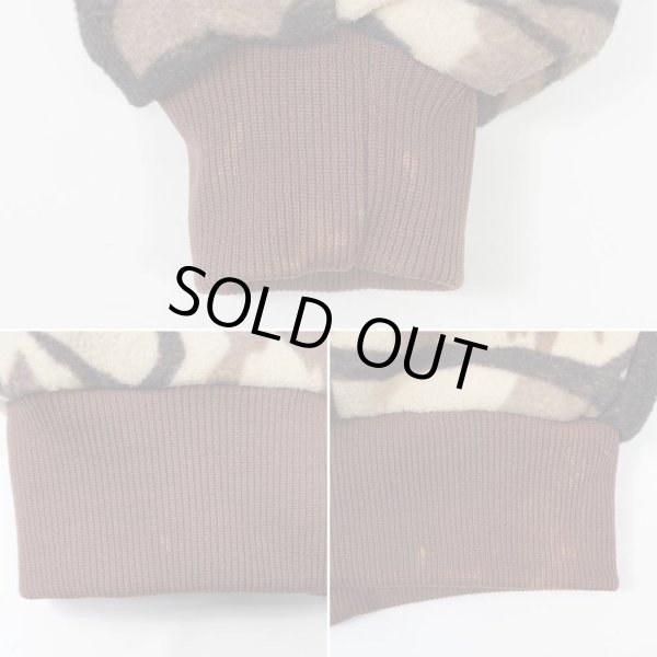 画像4: 90's unknown プレデターカモ柄 フリースジャケット (4)