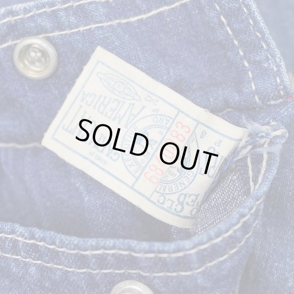 画像4: 70's Sears ブランケットライナー デニムカバーオール (4)