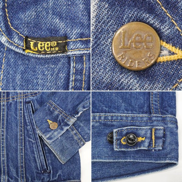 画像4: 80's Lee 220-2647 デニムジャケット "MADE IN USA / 44 REG" (4)