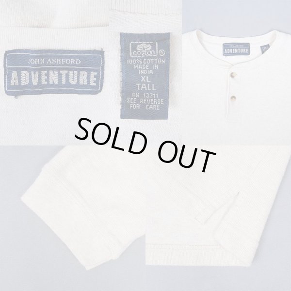 画像2: 90's JOHN ASHFORD L/S ヘンリーネックカットソー (2)