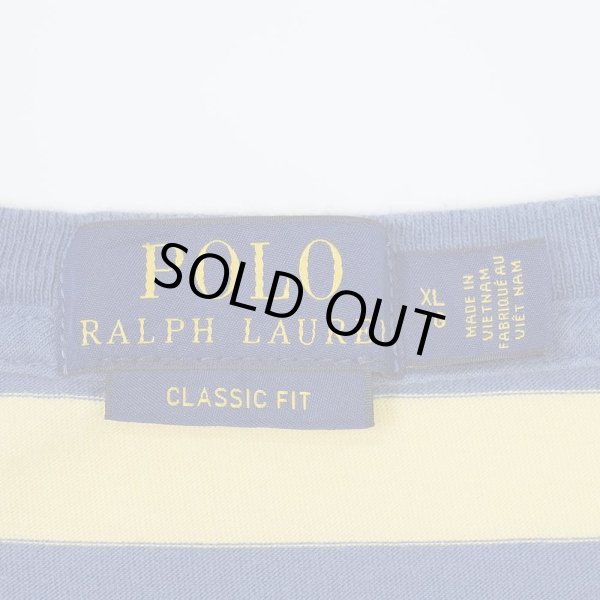 画像2: 00's Polo Ralph Lauren ボーダー柄 ポケットTシャツ (2)
