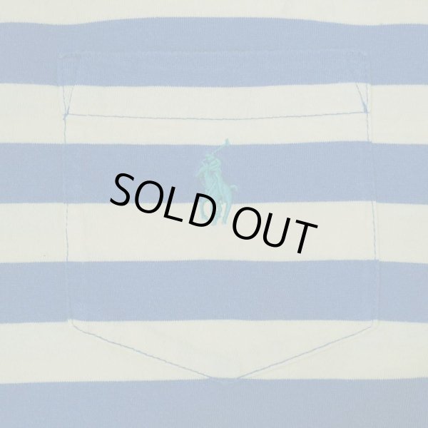 画像3: 00's Polo Ralph Lauren ボーダー柄 ポケットTシャツ (3)